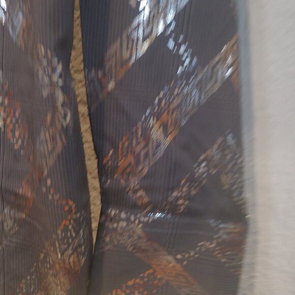 NWT Silver Stone Collection Men's Size MEDIUM Metallic Print Button Down Shirt - Picture 11 of 11